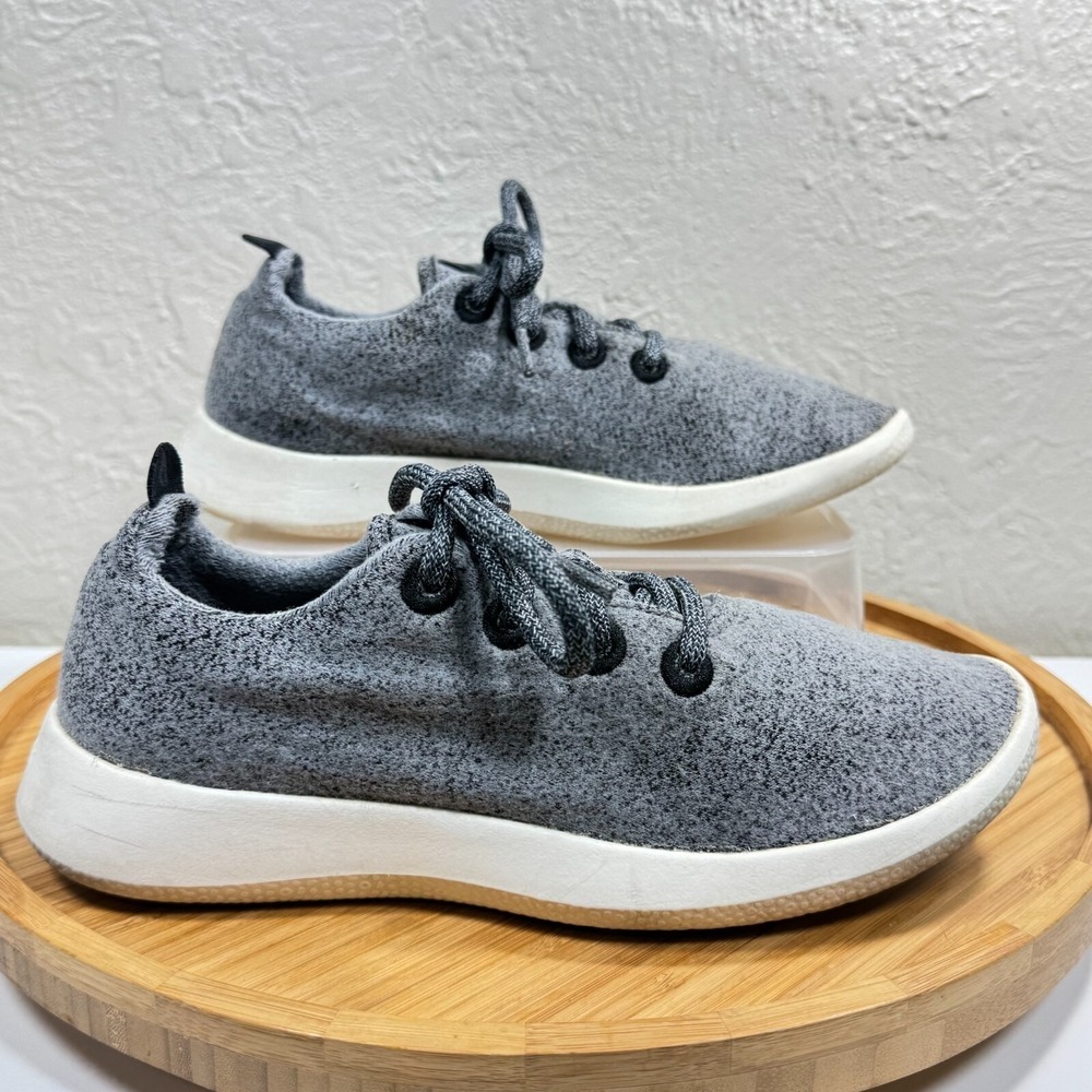 Allbirds Tree Runners Athletic Shoes Sneakers Womens 7 Merino Wool Grey 1019 NV1